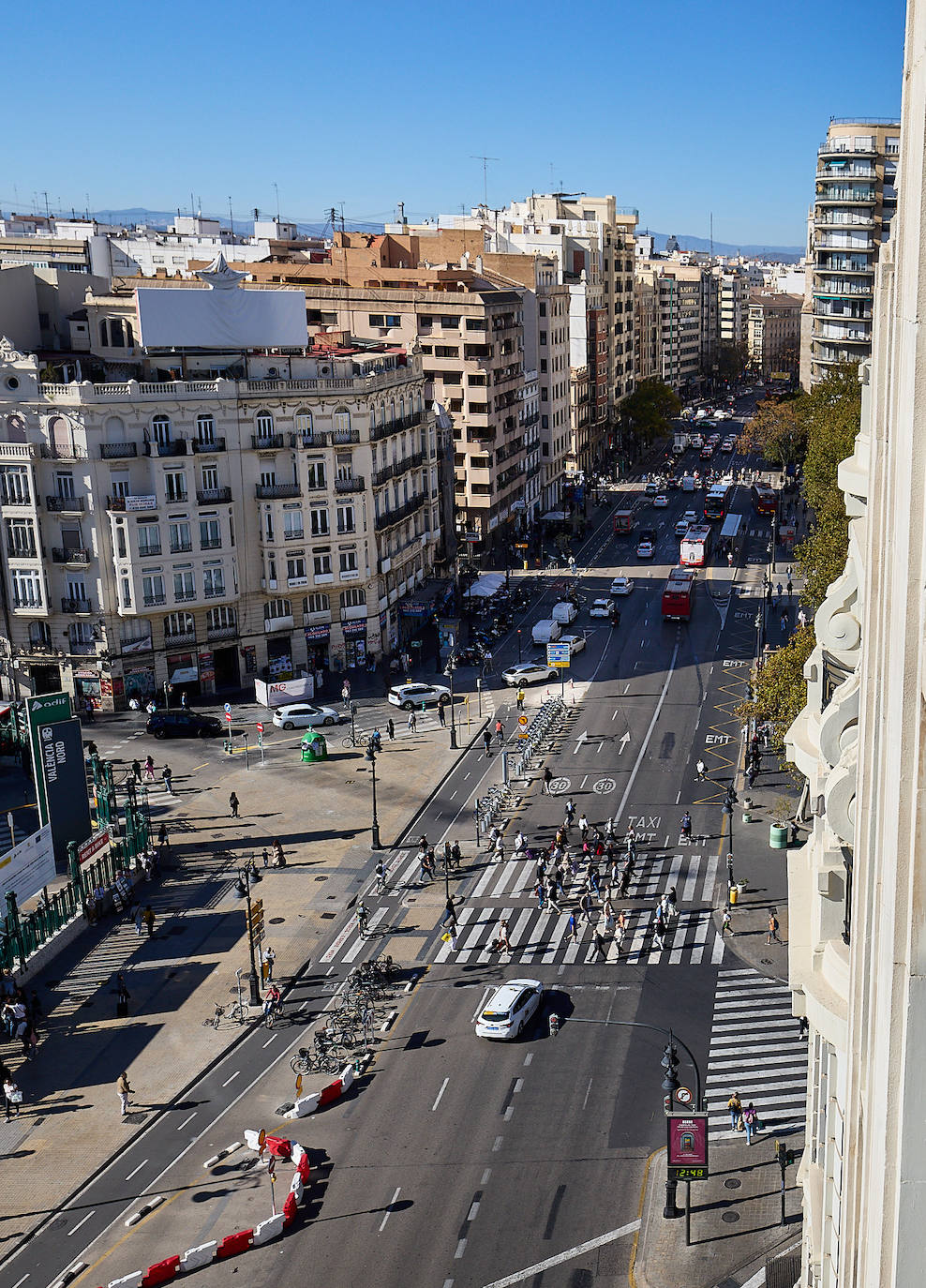 Avanzan las obras del túnel del metro de la calle Alicante en Valencia