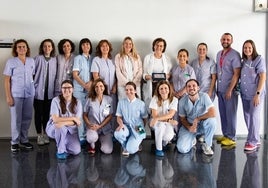 La Unidad de Hospitalización a Domicilio, con el reconocimiento.