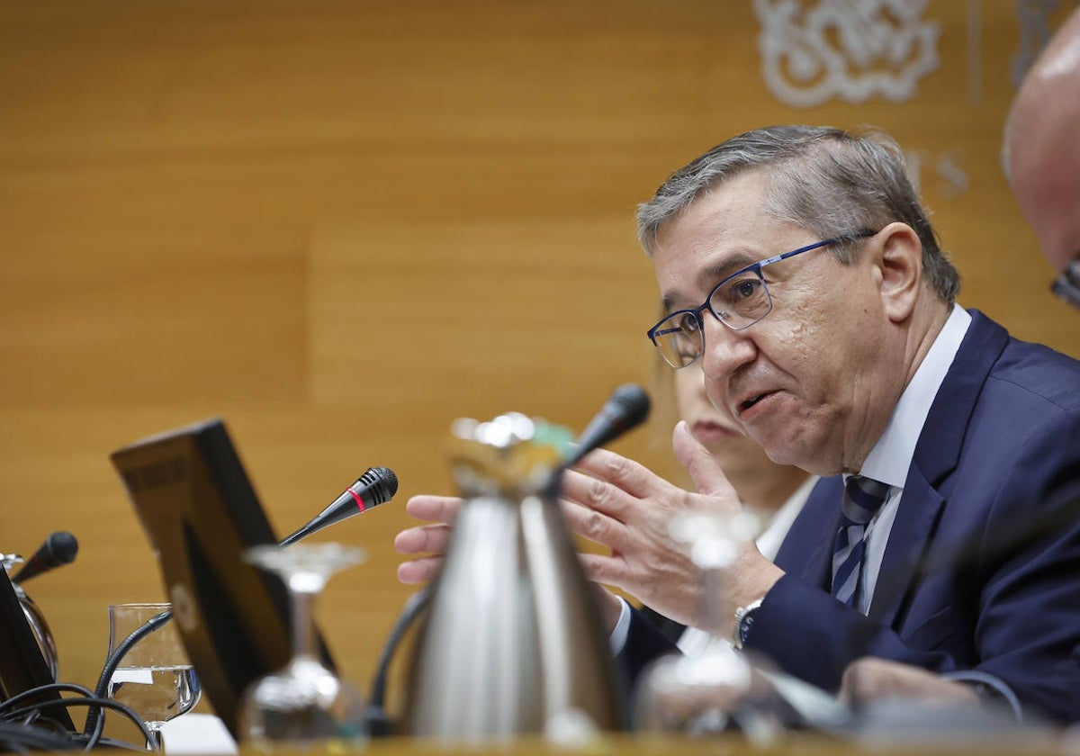 José Antonio Rovira, en su última intervención en Les Corts.