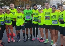 Médicos en carrera en la pasada edición del Medio Maratón.