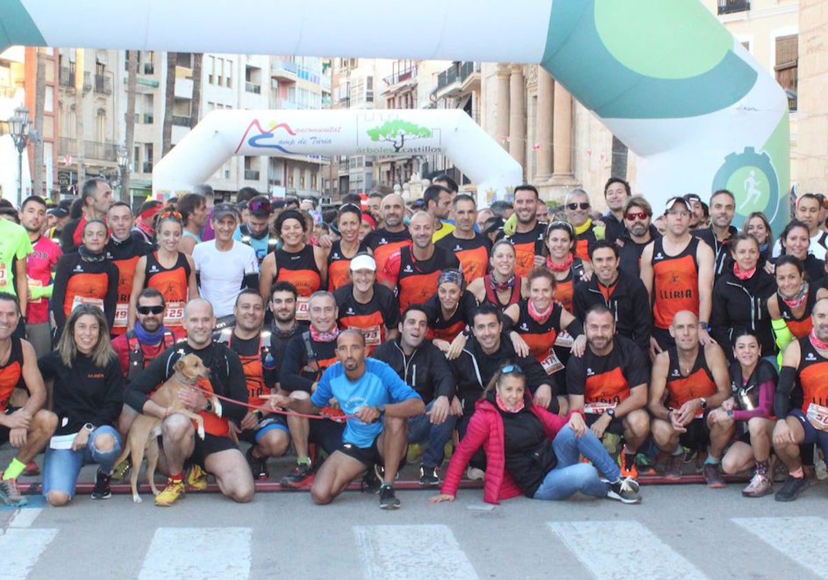 El CA Edeta durante la celebración del IV Trail de Lliria el año pasado.