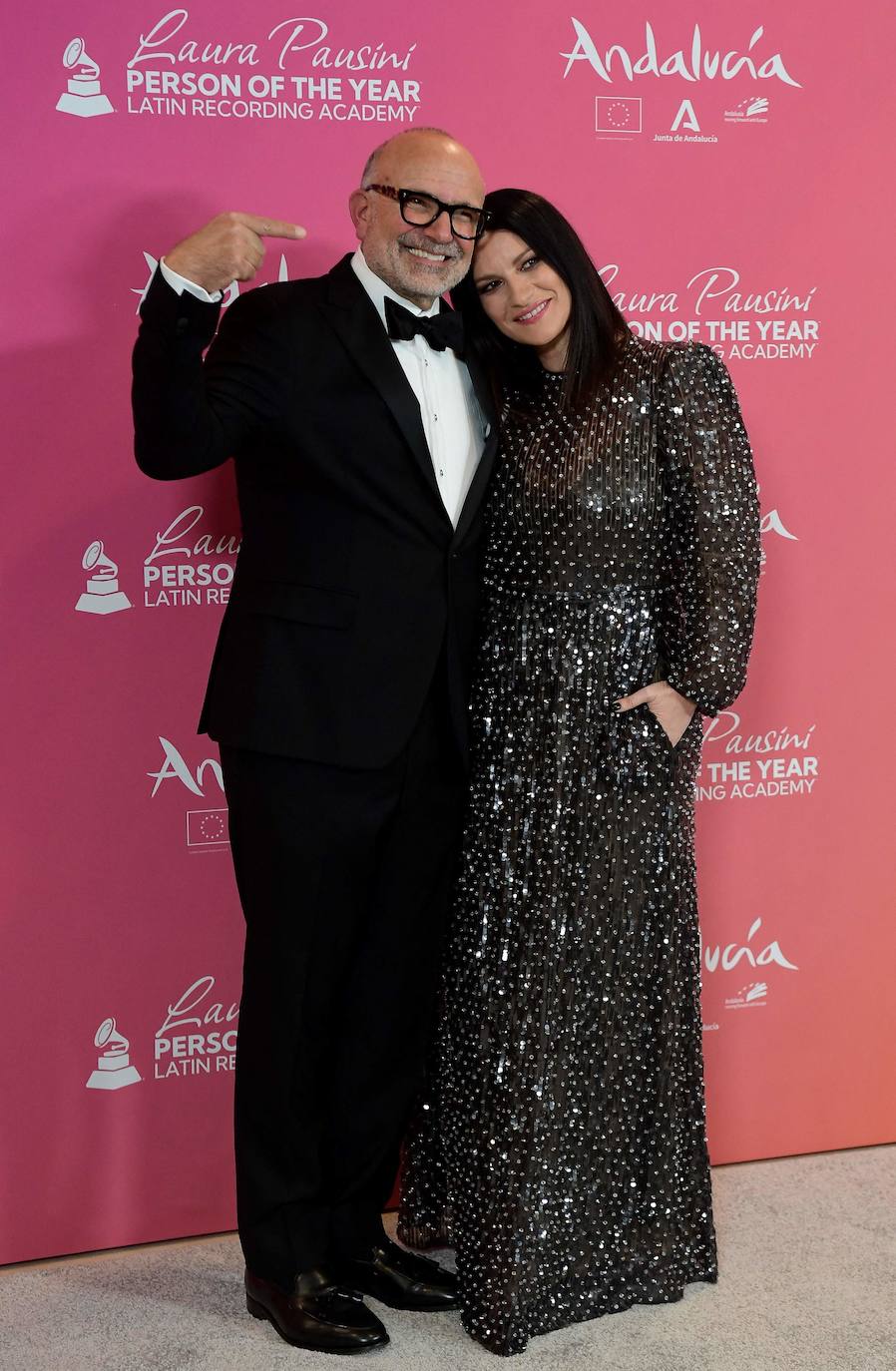 Manuel Abud y Laura Pausini