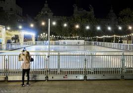 La pista de patinaje del año pasado.