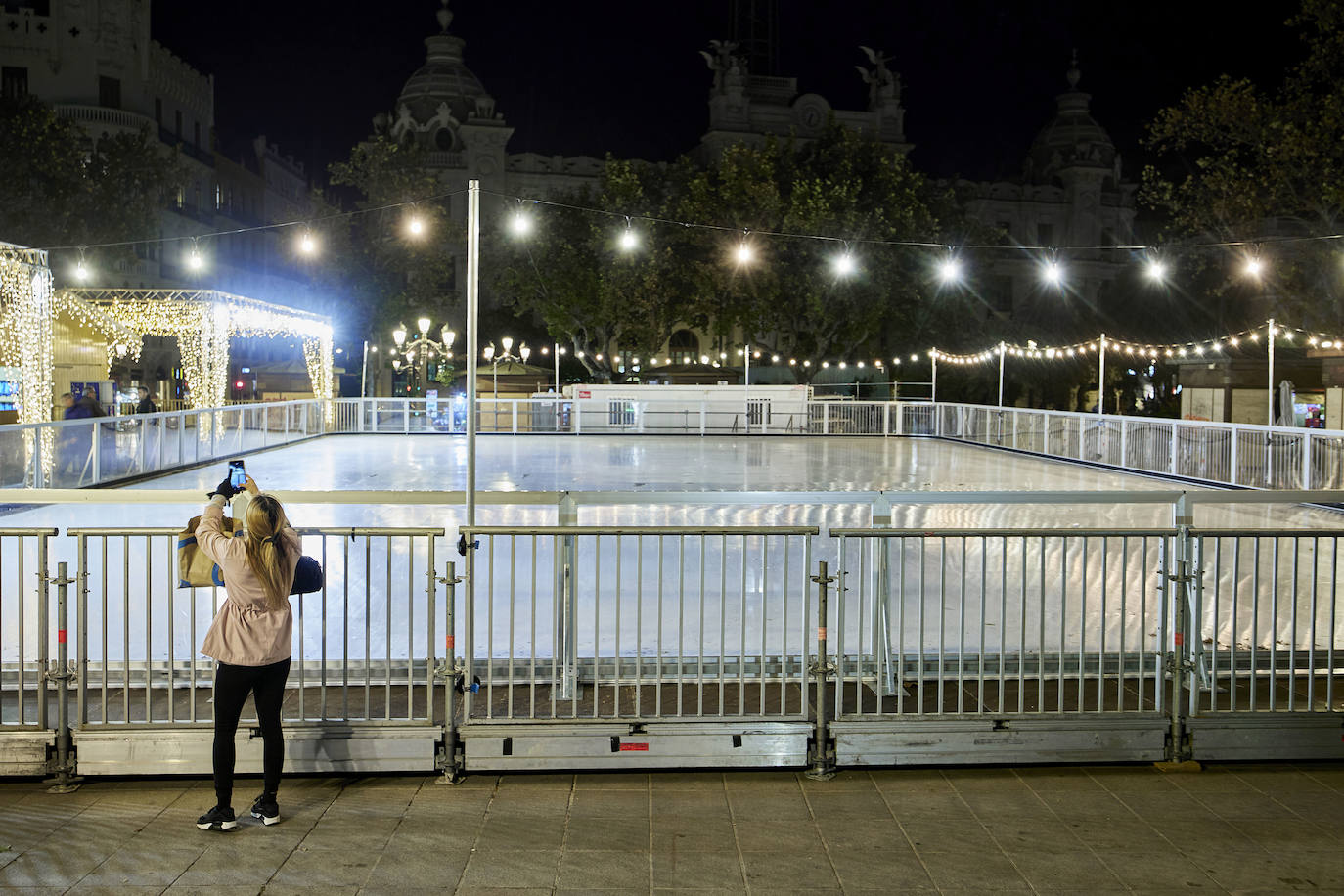 La pista de patinaje del año pasado.