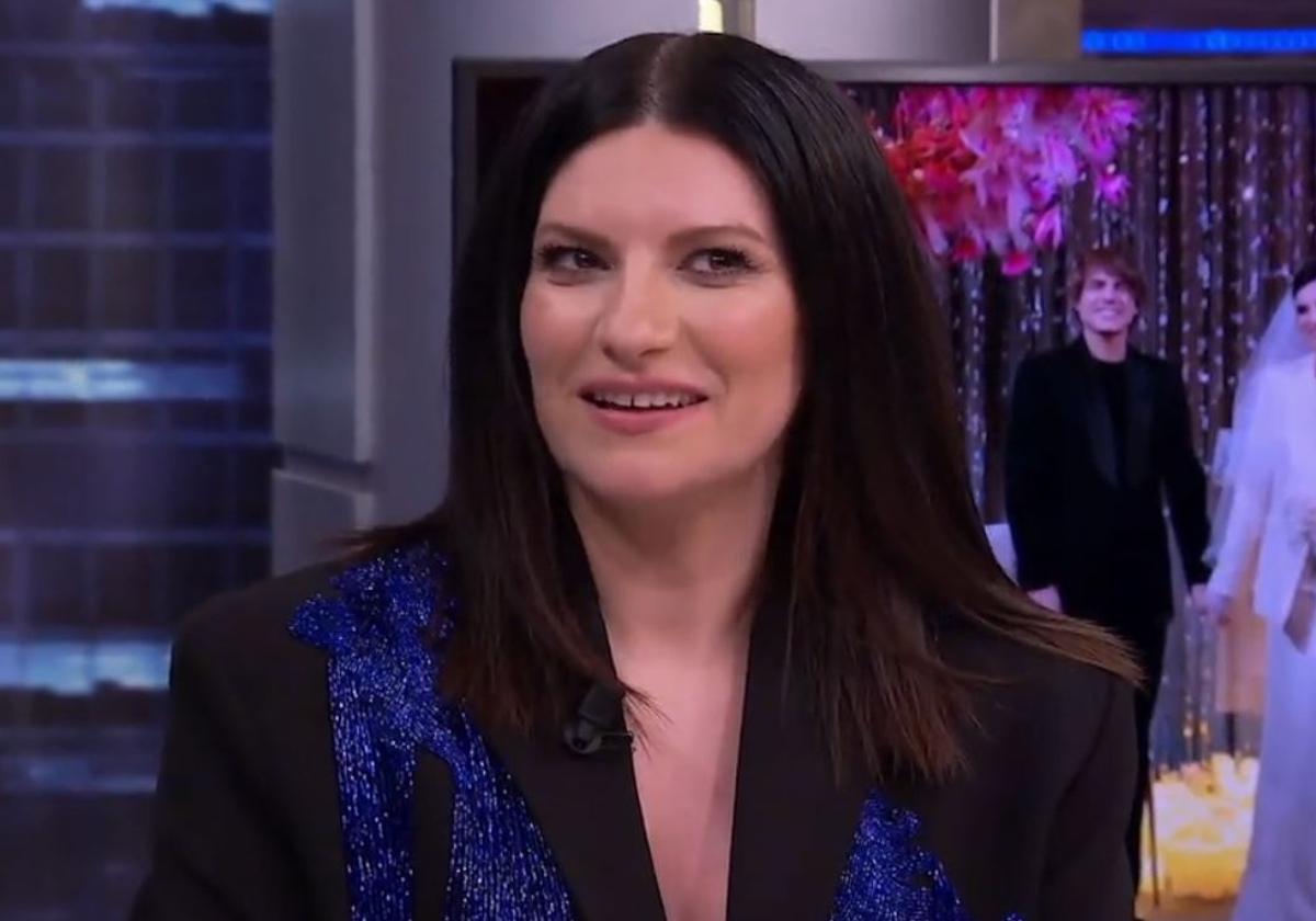 Laura Pausini en su visita a 'El Hormiguero'.