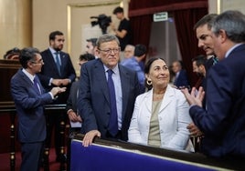 Ximo Puig, en la sesión constitutiva del Senado.