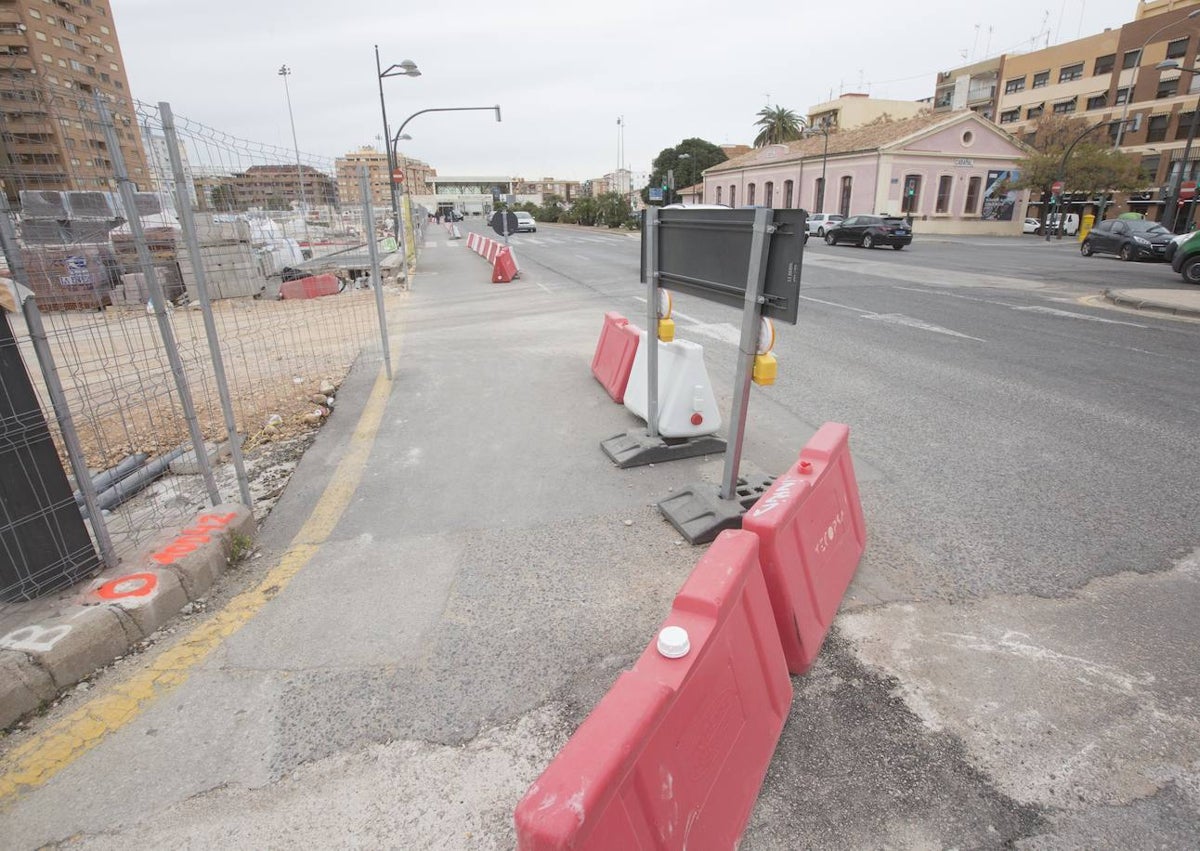 Imagen secundaria 1 - Plano del carril bici de Serrería y tramos en obras del carril bici de Serrería.