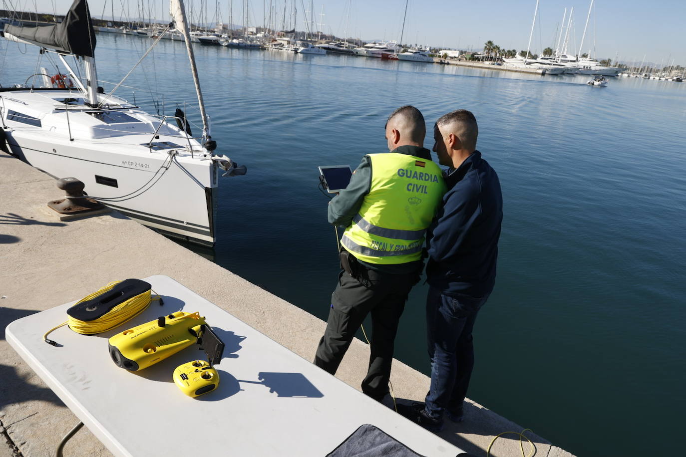 Presentación de los drones submarinos de la Guardia Civil detectar &#039;narcobuzos&#039;