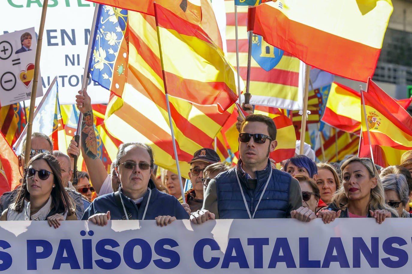 Manifestación contra la amnistía en Valencia