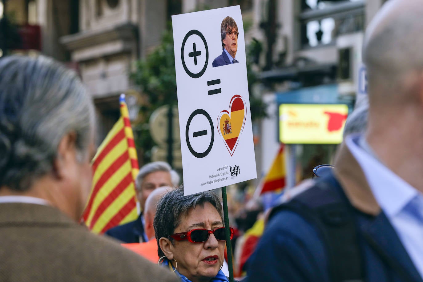 Manifestación contra la amnistía en Valencia