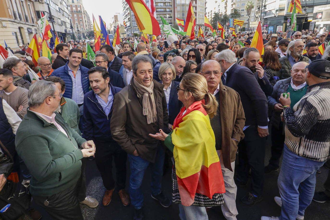 Manifestación contra la amnistía en Valencia