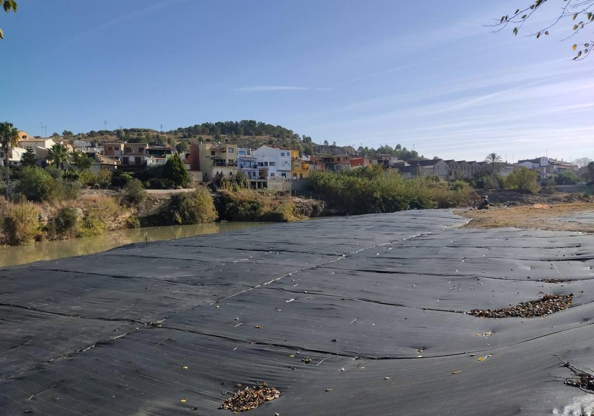 Imagen principal - El río Albaida resurge en la Ribera tras la eliminación de las cañas