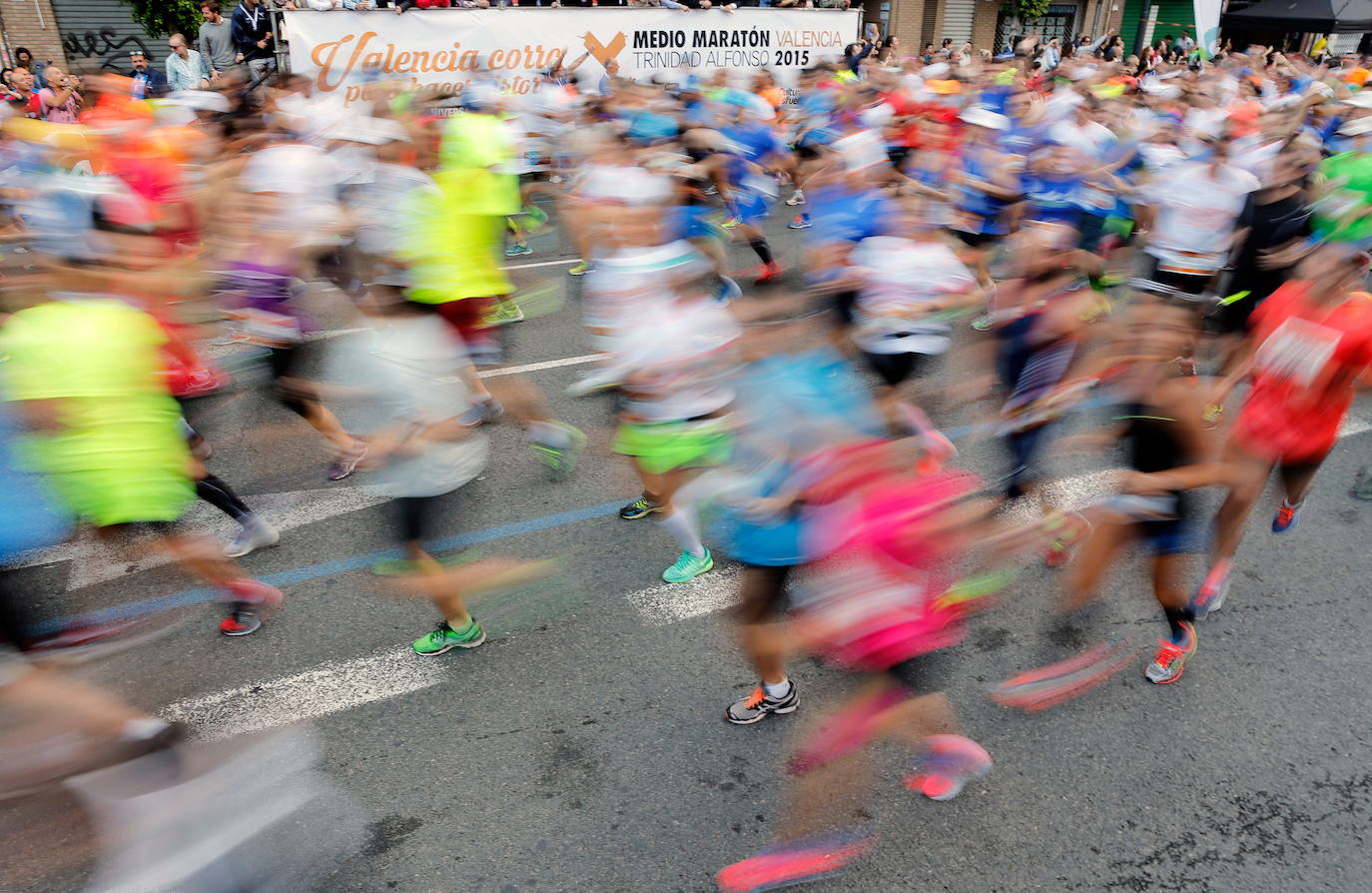 Corredores en el Maratón de Valencia.