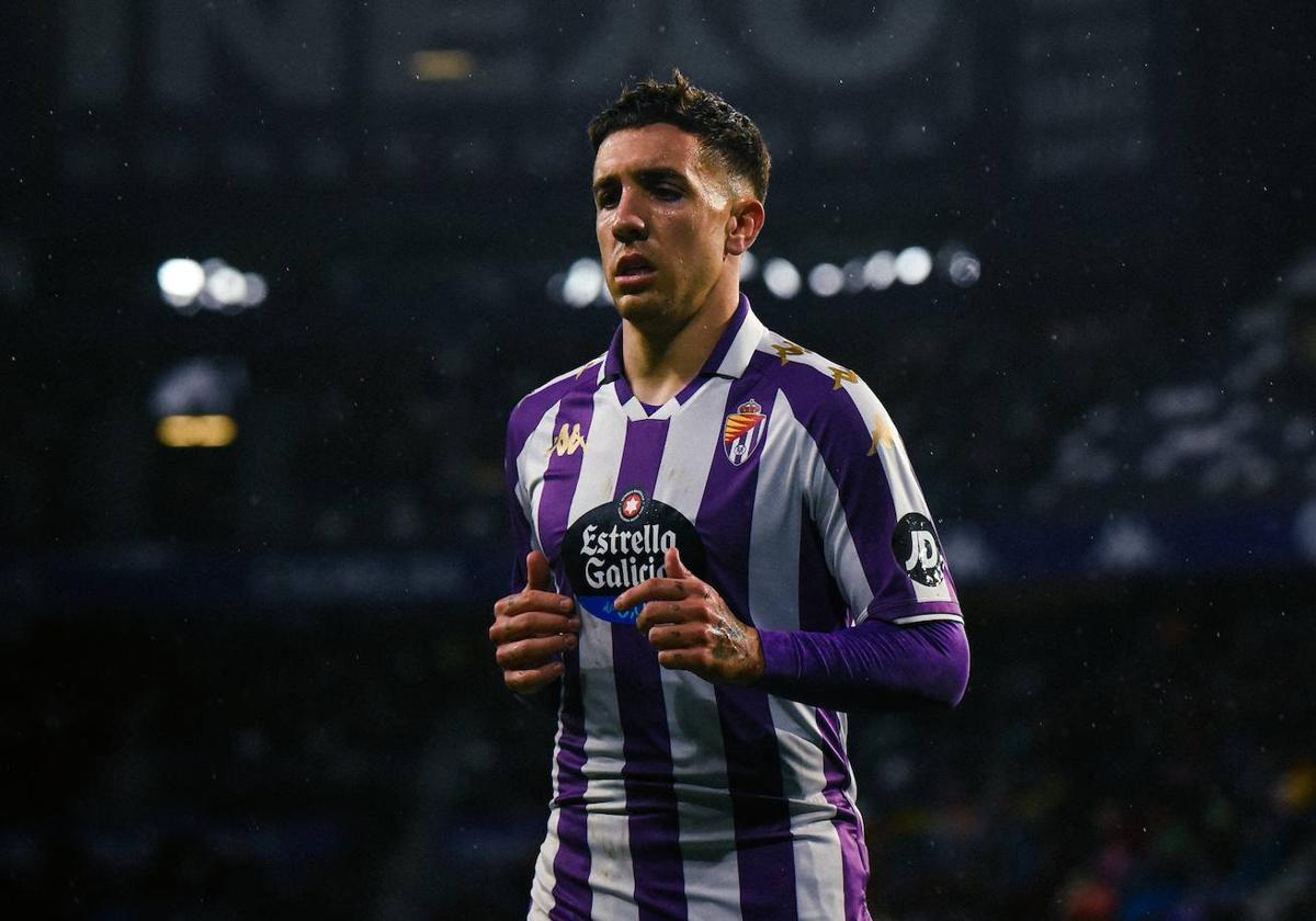 Joni Montiel, durante un partido de esta temporada con el Valladolid.