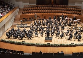 Imagen de la Banda Sinfónica Municipal en un concierto.