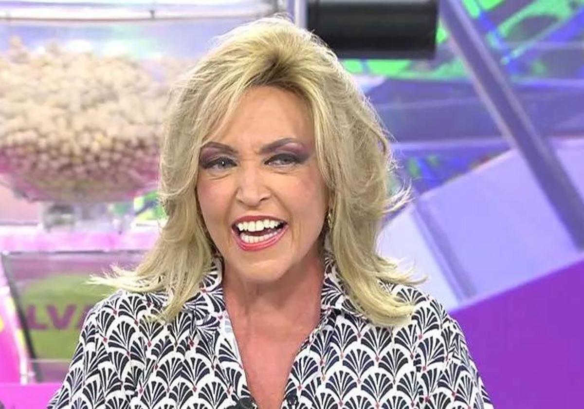 Lydia Lozano durante su participación en 'Sálvame'.