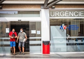 Entrada actual de Urgencias del hospital Peset.