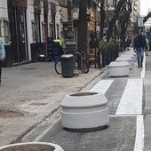 Más maceteros en el centro de Valencia