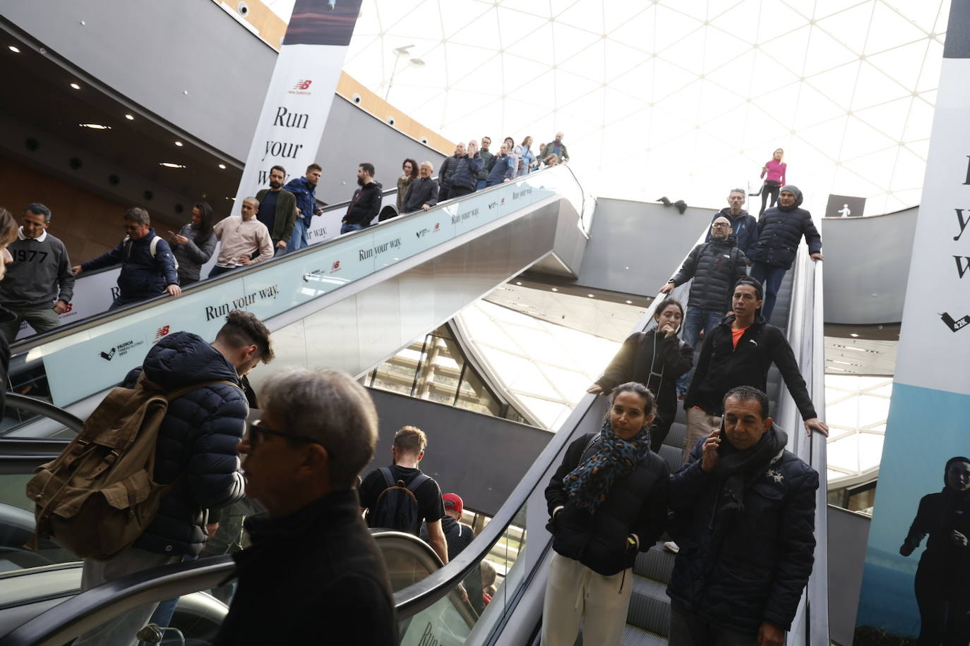 La feria del corredor se llena a pocas horas del Maratón de Valencia