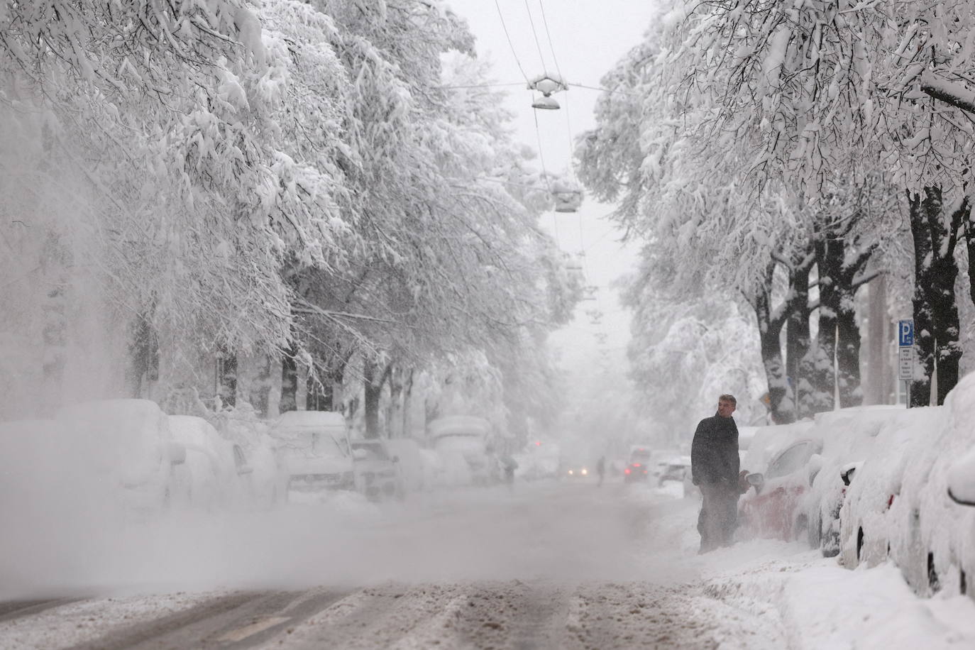 Múnich, sepultada bajo la nieve