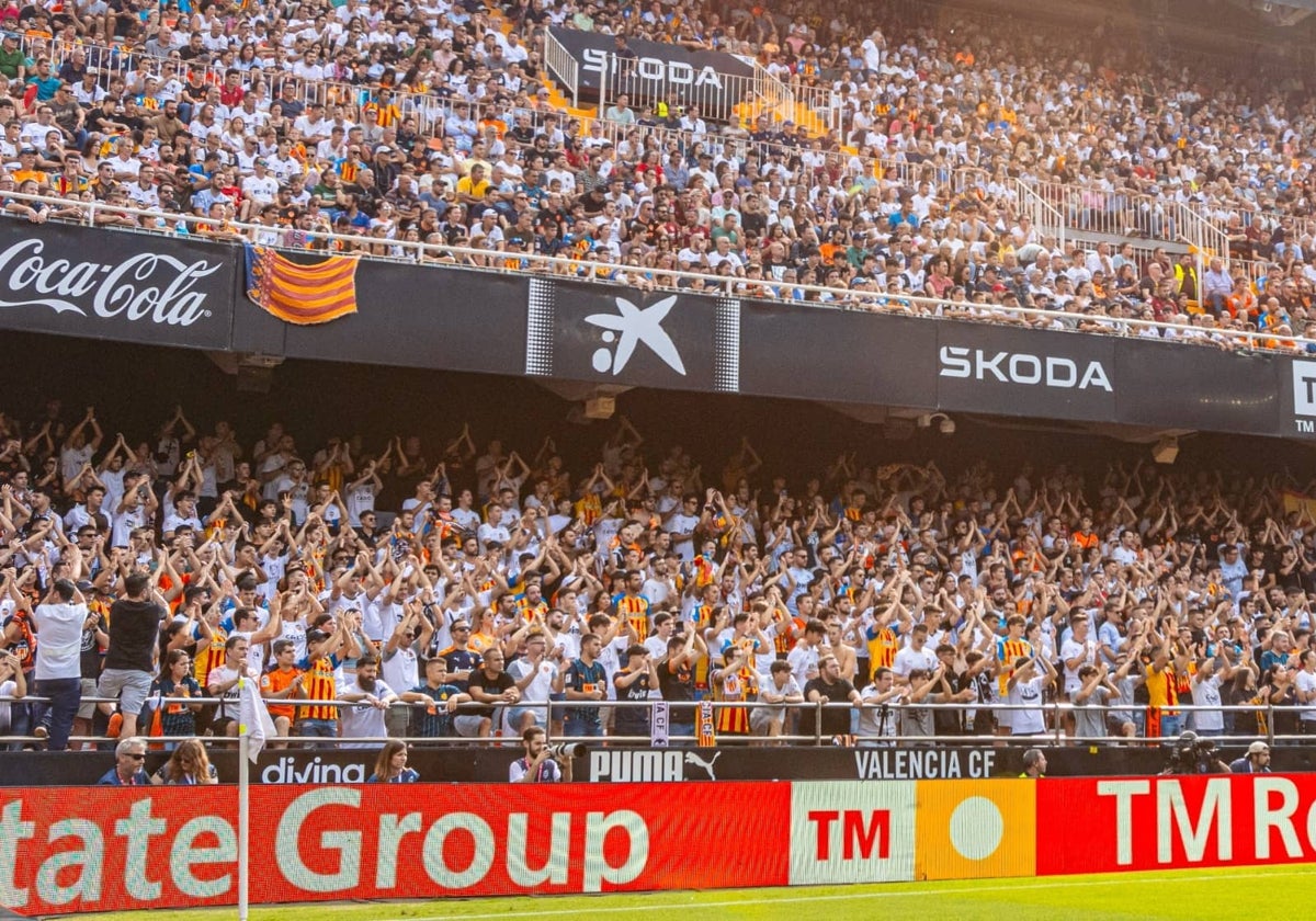 La Grada de Animación de Mestalla.