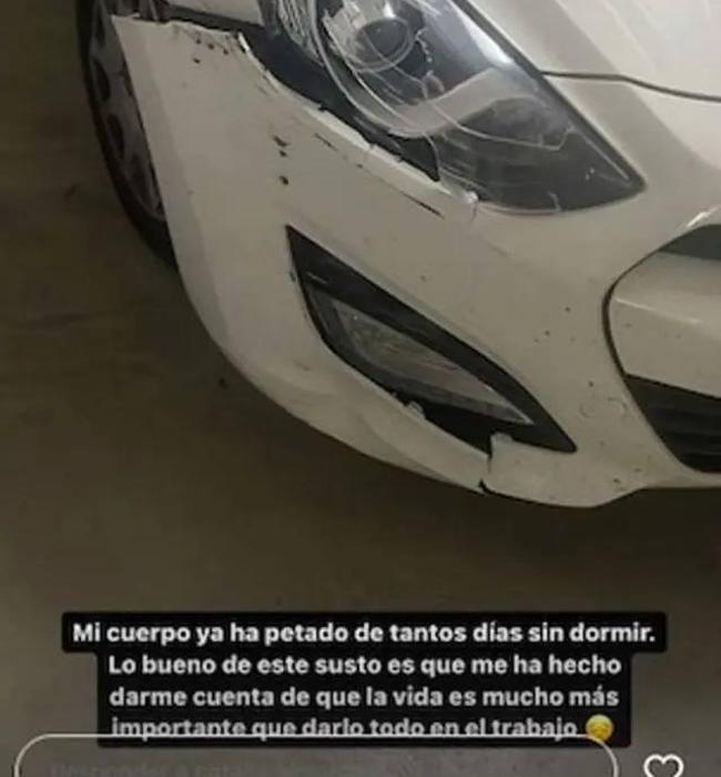 Imagen del coche de Natalia Almarcha.