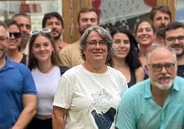 Herminia Mengual, durante la elección del presidente de la Macma.