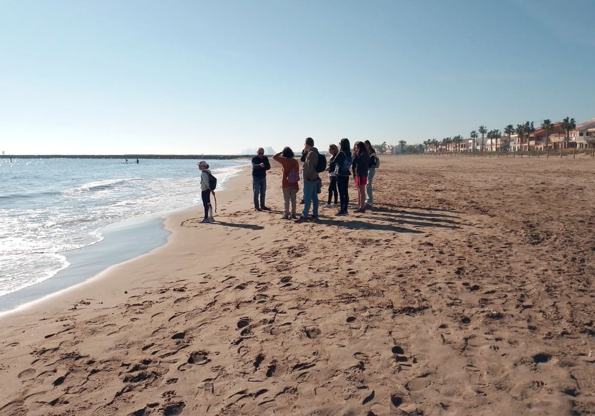 Visita a la playa de Puçol.