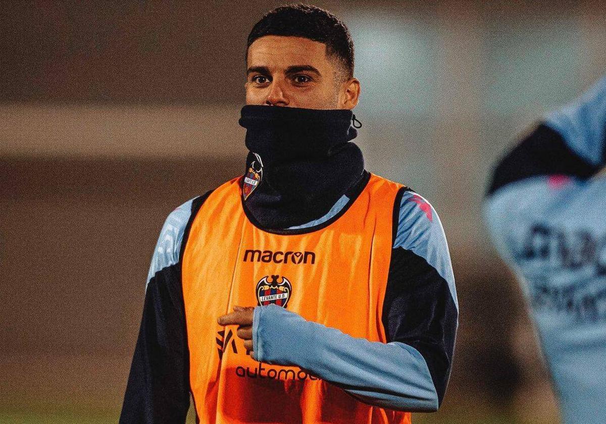 Sergio Lozano, durante un entrenamiento.