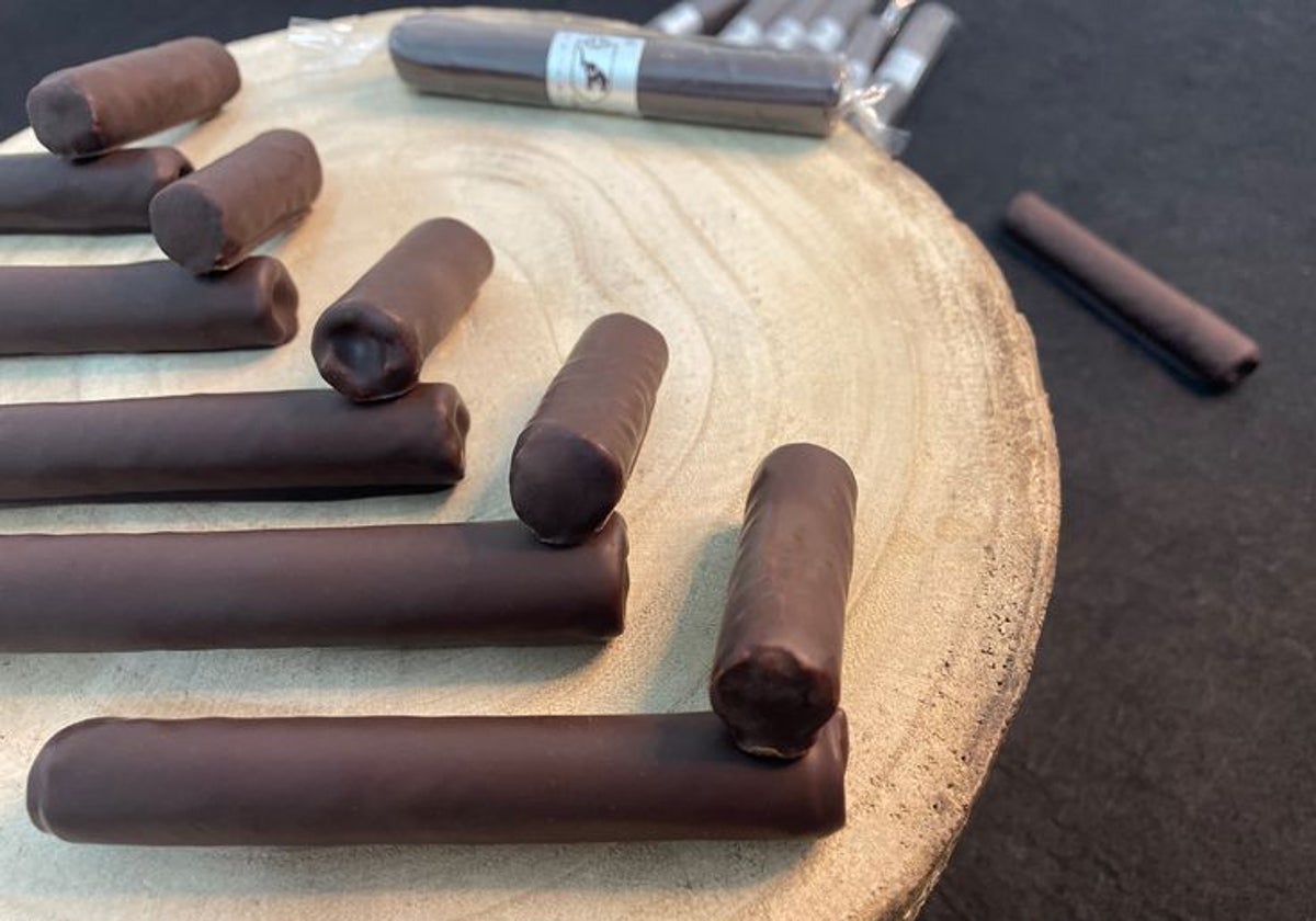 Cubanitos de chocolate.