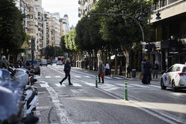 Vistas de la calle Colón desde Porta del Mar.