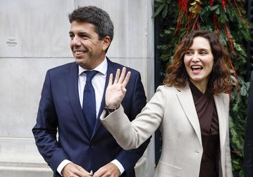 Ayuso y Mazón escenifican su unidad contra Sánchez y reivindican el eje económico Madrid-Valencia | Las Provincias