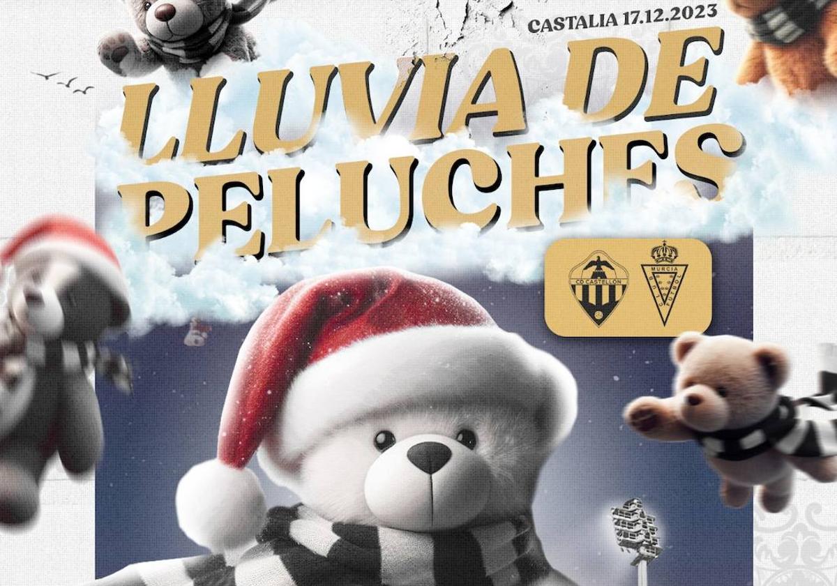 Vuelve la lluvia de peluches en el último partido del año en Castalia