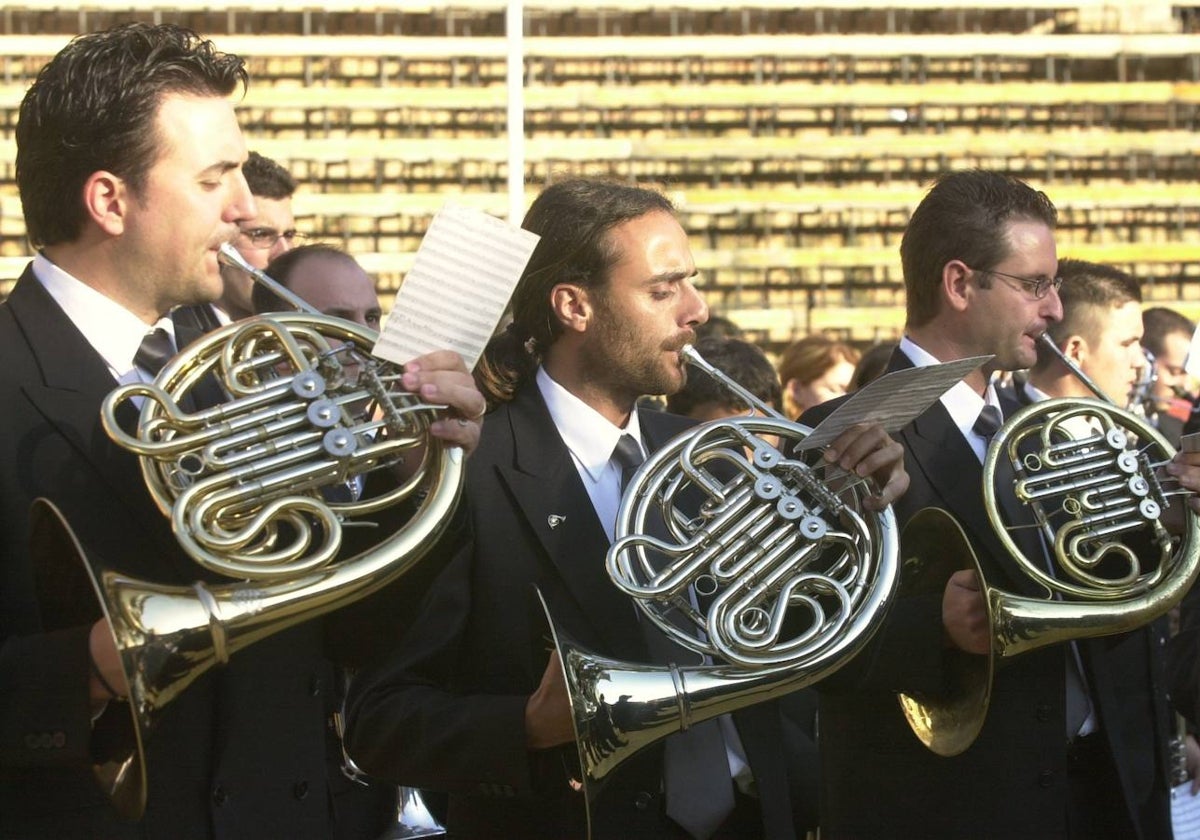 Desfile de músicos.