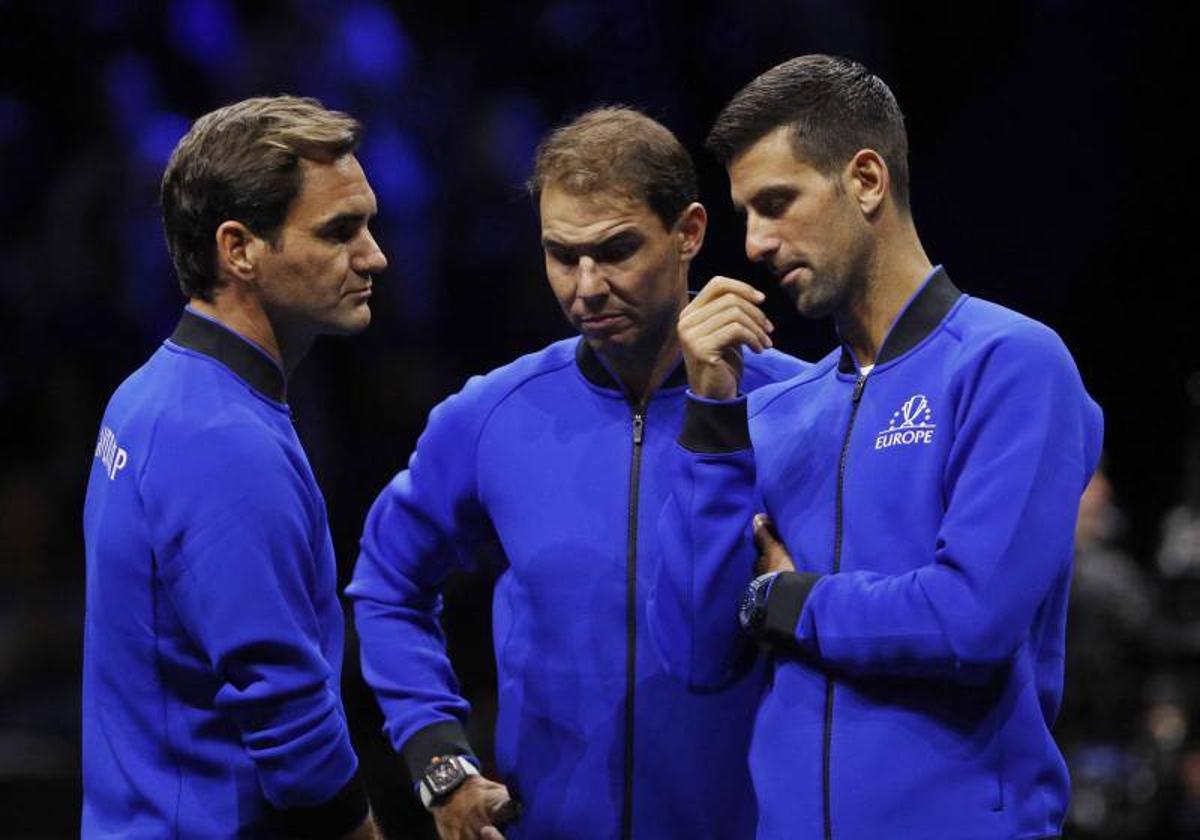 Djokovic, junto a Nadal y Federer.