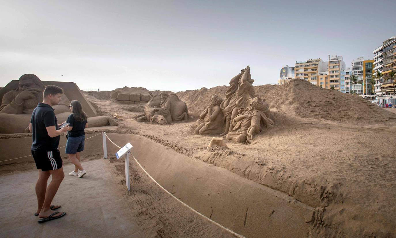 El original Belén de Arena de Las Palmas de Gran Canaria vuelve a sorprender