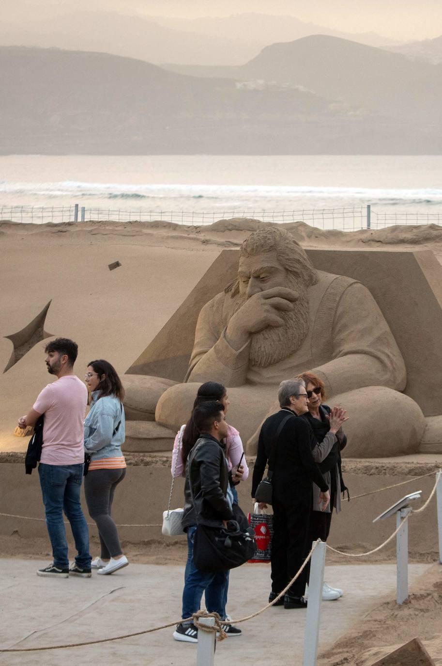 El original Belén de Arena de Las Palmas de Gran Canaria vuelve a sorprender