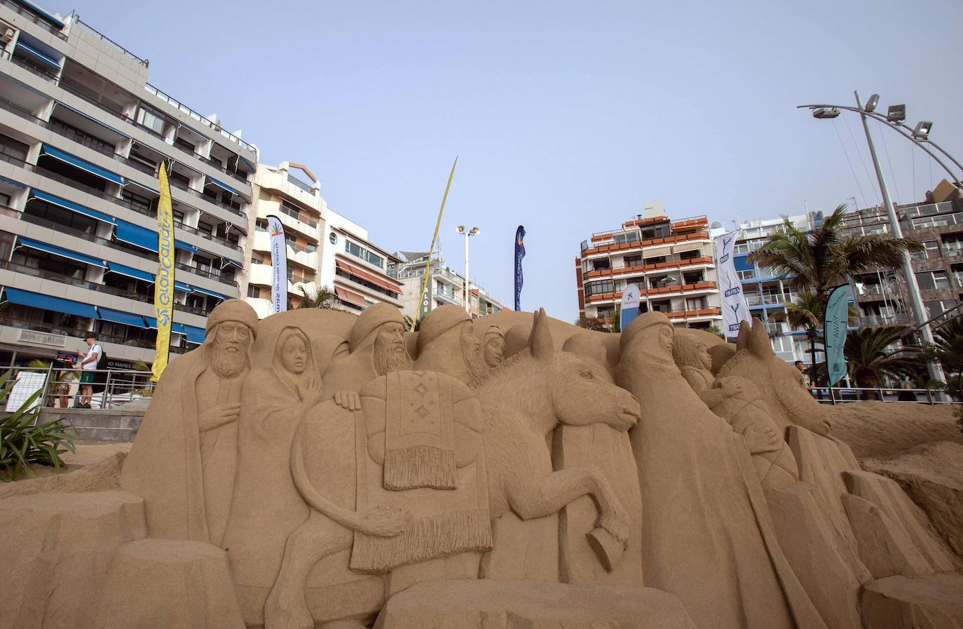 El original Belén de Arena de Las Palmas de Gran Canaria vuelve a sorprender