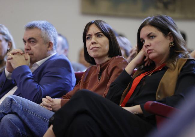 Santos Cerdán, Diana Morant y Sandra Gómez