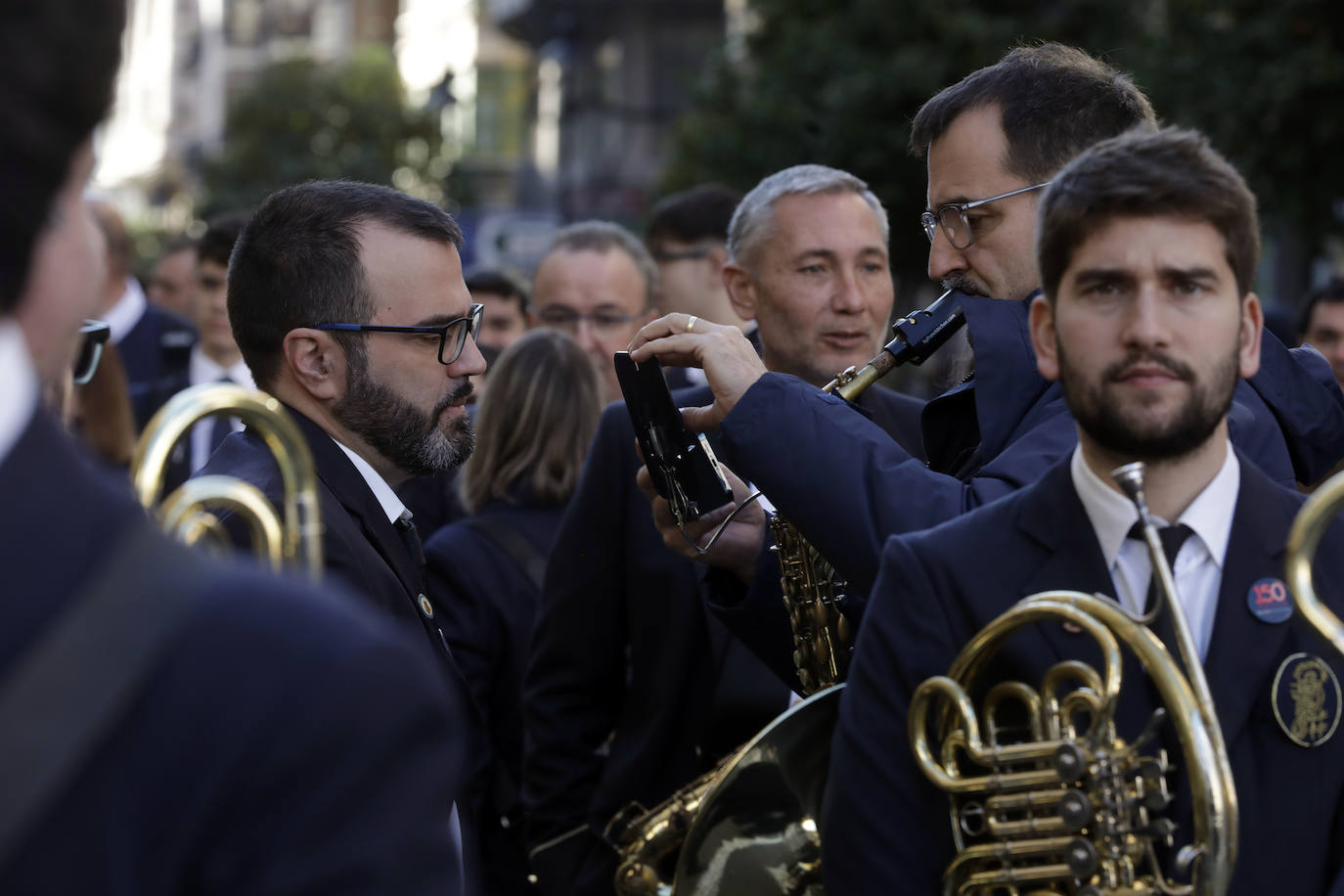 Fotos del homenaje al Maestro Serrano de una veintena de bandas valencianas