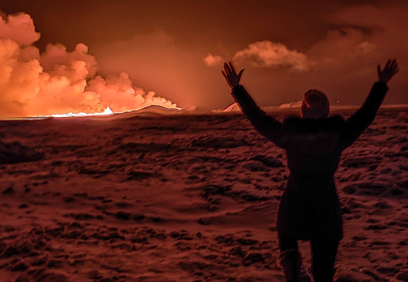 Las impactantes imágenes del volcán de Islandia