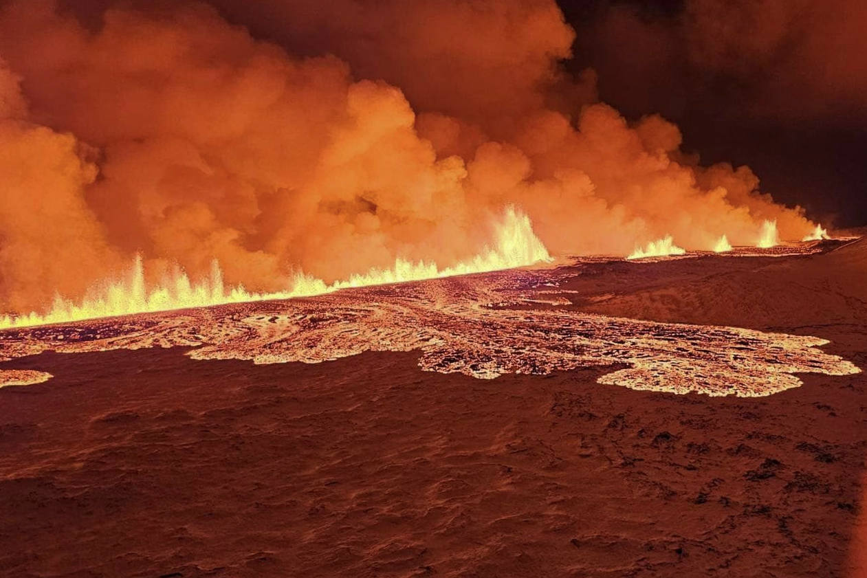 Las impactantes imágenes del volcán de Islandia