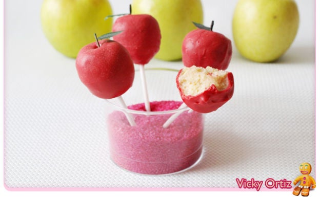 Cocina con Vicky: Cake pops con manzana