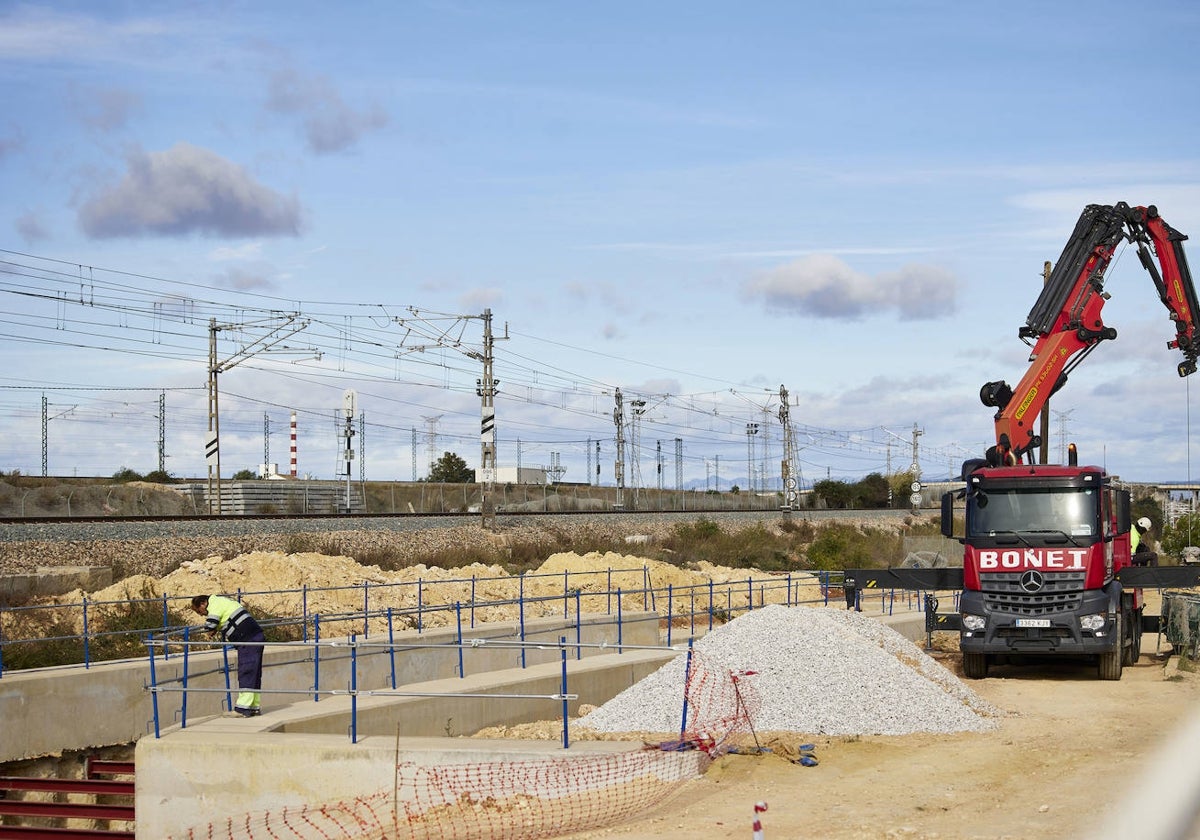 Obras del corredor mediterráneo.