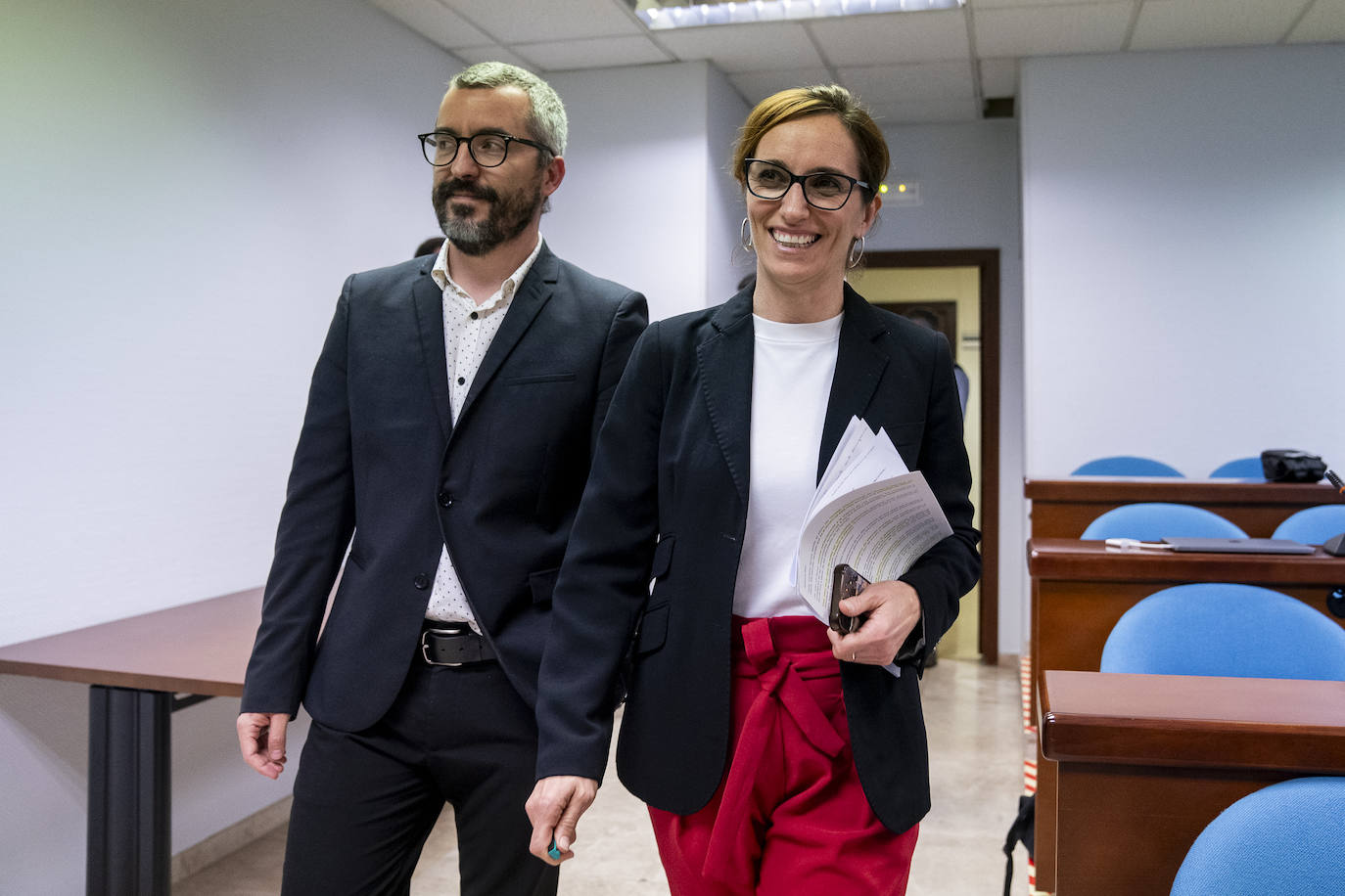 El Secretario de Estado de Sanidad, Javier Padilla y la ministra de Sanidad, Mónica García.