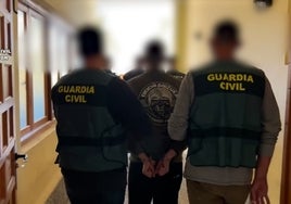 Los secuestradores detenidos por la Guardia Civil.