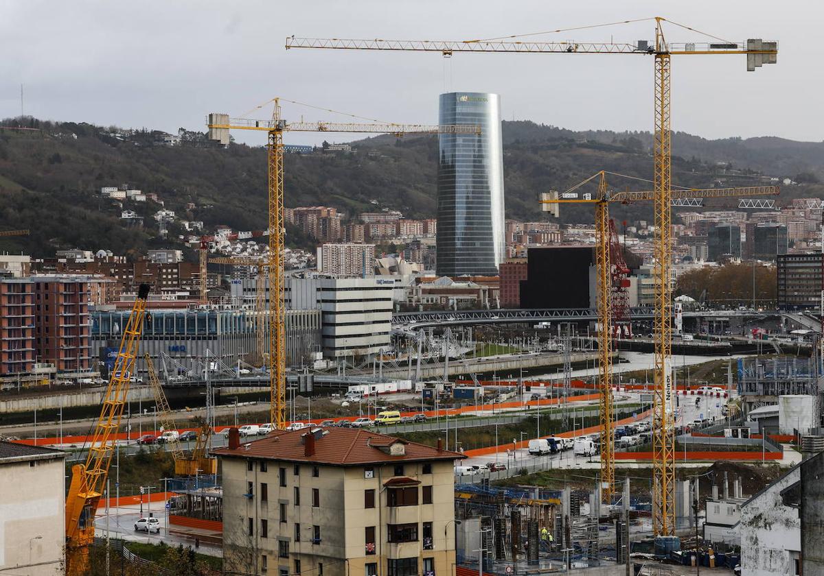 Viviendas en construcción.