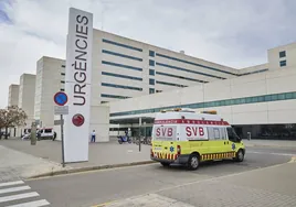 Entrada de urgencias del hospital La Fe de Valencia.