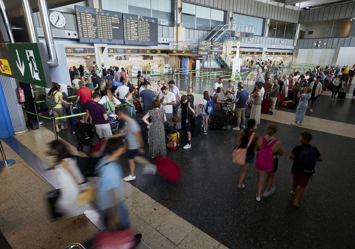 El aeropuerto de Valencia.