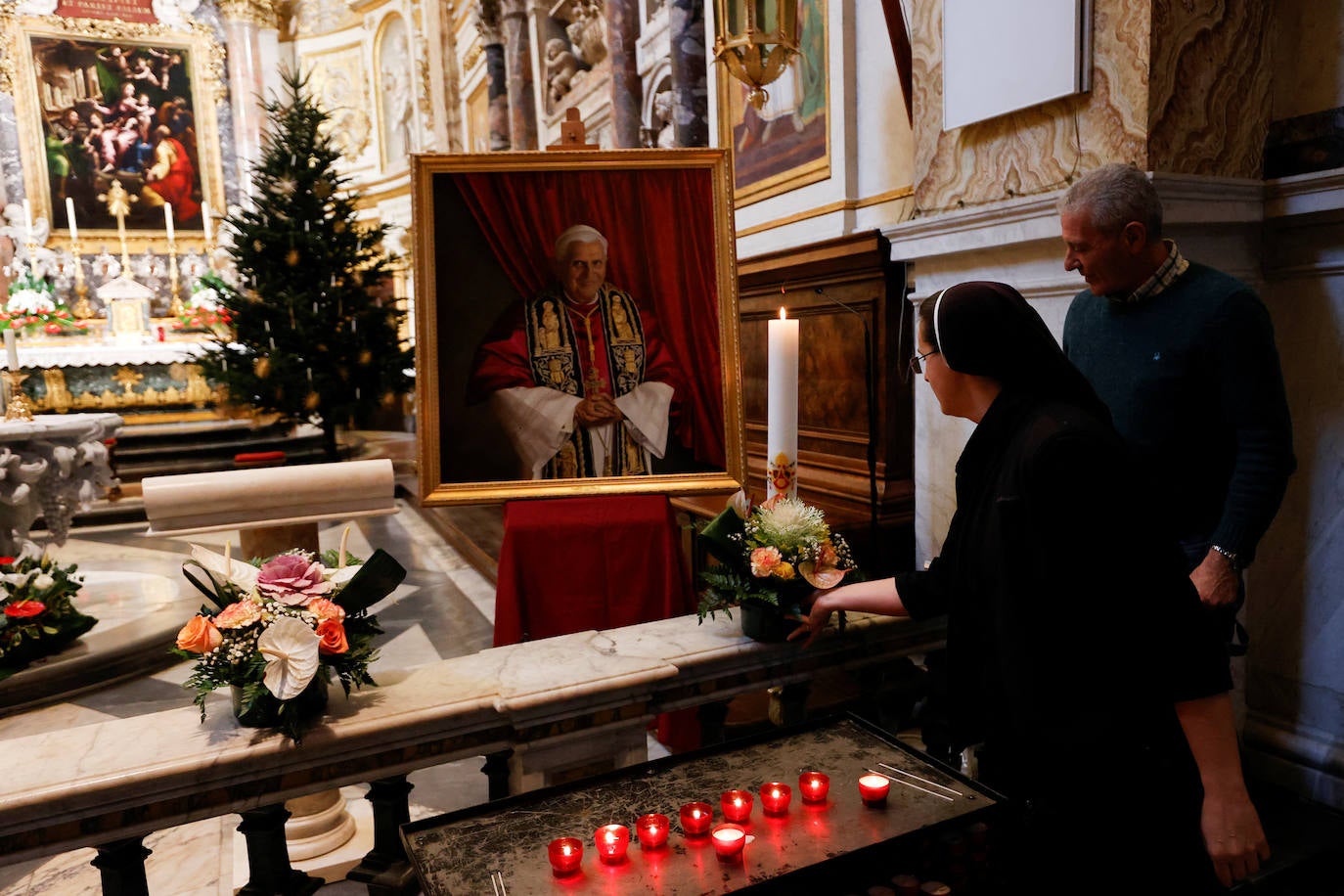 Misa en honor a Benedicto XVI en Roma